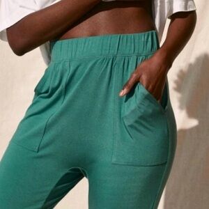 Lunya Teal Lounge Pants